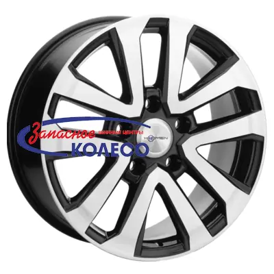 20'' 5x150 ET45 D110,1 8,5J Khomen Wheels KHW2003 (LX570/LC100/LC200) Black-FP