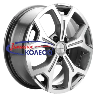 17'' 5x120 ET55 D65,1 6,5J Khomen Wheels KHW1710(2) (VW Transporter) Gray-FP