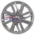 16'' 4x100 ET41 D60,1 6,0J Khomen Wheels KHW1609 (Xray) F-Silver