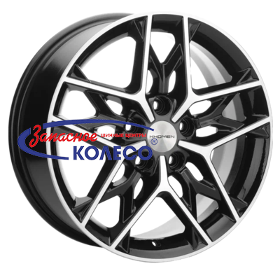 17'' 5x108 ET50 D63.35 7,0J Khomen Wheels KHW1709 (Ford C-Max) Black-FP