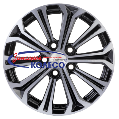 16'' 5x112 ET46 D57,1 6,5J Khomen Wheels KHW1610 (Octavia) Black-FP