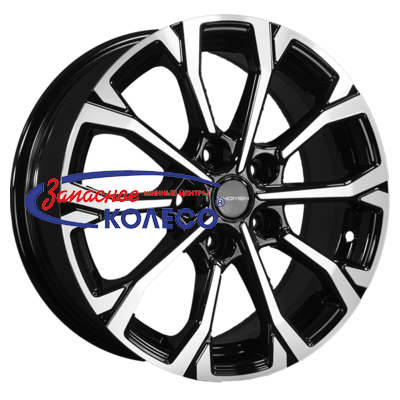 16'' 5x110 ET46 D63,3 6,5J Khomen Wheels KHW1605 (Changan CS35 Plus) Black-FP