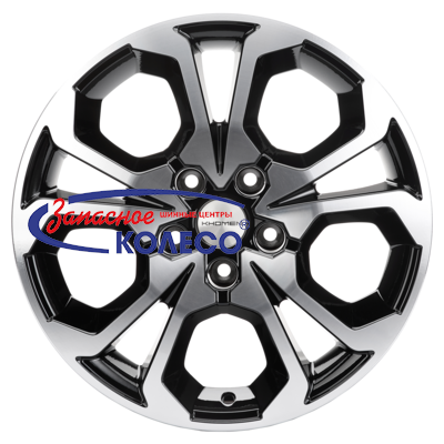 17'' 5x114,3 ET50 D66,1 6,5J Khomen Wheels KHW1711 (Arkana/Kaptur) Black-FP